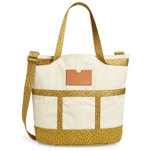 Madewell Canvas Camden Tote Bag‎ in Mini Leopard - Picture 1 of 16